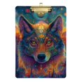 thumbnail image 6 of ALAZA Plastic Clipboard A4 Letter Size Decorative Clipboards for Students Women Men 9" x 12.5" Wolf Bohemia, 6 of 6