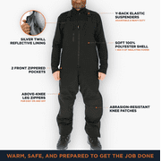 RefrigiWear Insulated Softshell Bib Overalls - Durable Thermal Workwear for Extreme Cold