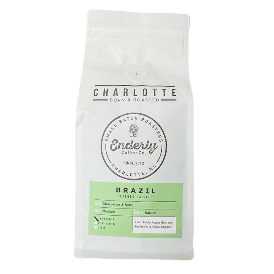 Enderly Coffee Company - Brazil Single Origin, Ground, Medium Roast, 9oz