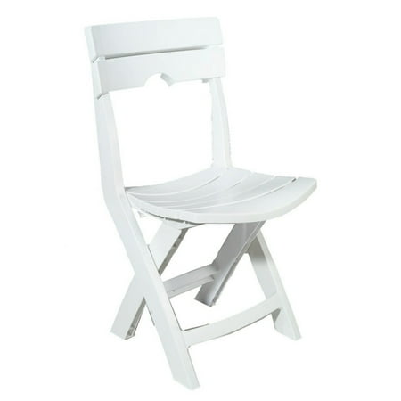 Adams Manufacturing Quik-Fold Chair, White