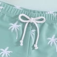 thumbnail image 4 of HCNTES Boys Beach Shorts Kids Swimming Trunks with Mesh Lining Toddler Board Shorts Quick Dry Funny Printed Shorts(Light Green,6-12 Months), 4 of 4