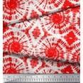 thumbnail image 3 of Soimoi Orange Rayon Fabric Swirl Tie-Dye Decor Fabric Printed Yard 58 Inch Wide, 3 of 3