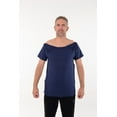 thumbnail image 4 of Post Surgery Recovery Tshirt Snap Open TearAway Shirt Color: Navy/Men, Size: XL, 4 of 6