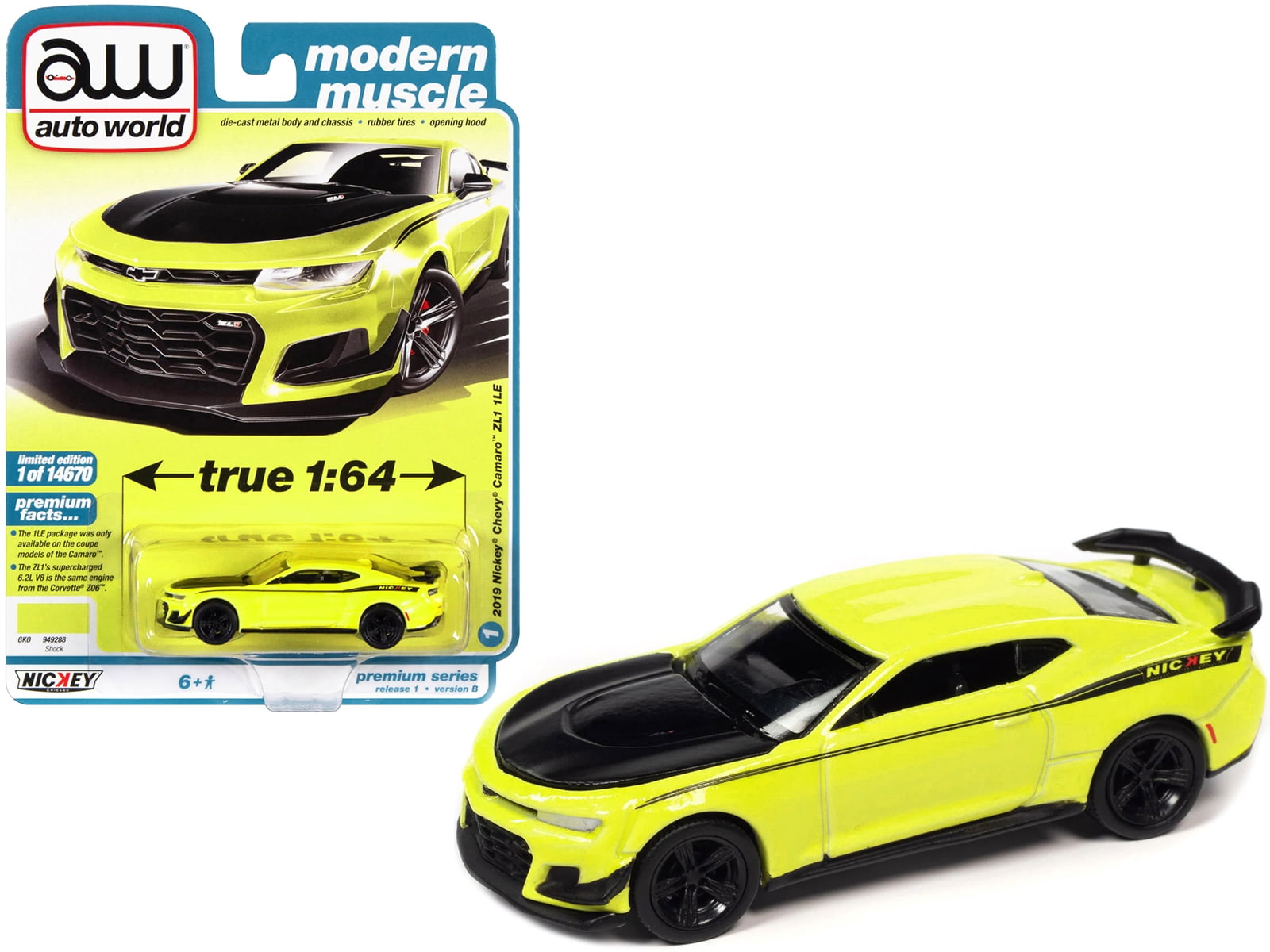 オートワールド 1/18 1972カマロ クリームイエロー/ブラックストライプ 138e41af-18d7-45f8-8e3c-