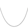 thumbnail image 2 of 14K White Gold Cable Chain Styles Necklace 24 inch .9 mm with Lobster Clasp 0.9, 2 of 4