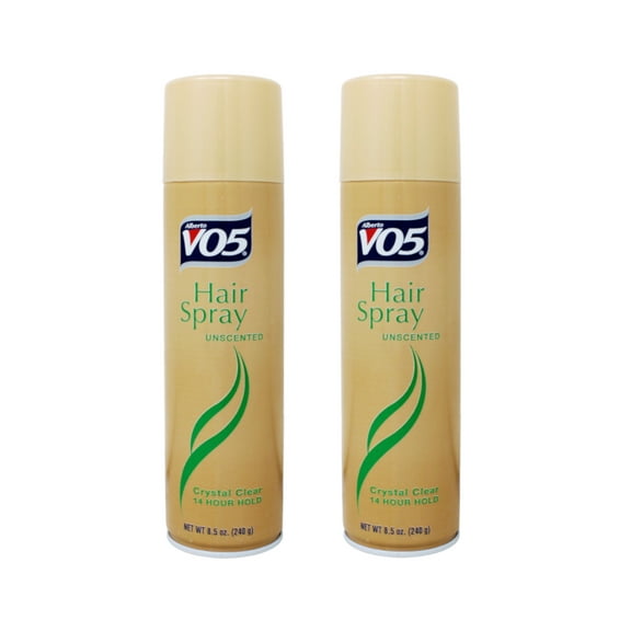 VO5 Crystal Clear Hairspray, Unscented 8.5 oz (Pack of 2)