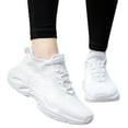 thumbnail image 3 of HBFAGFB Espadrilles pour Femmes Simples Confort à Lacets Espadrilles Course Jogging Chaussures pour Femmes Blanc Taille 39, 3 of 9