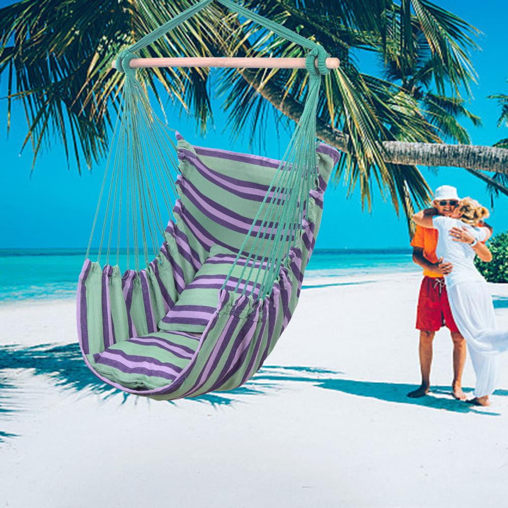 BaytoCare Swing Hammock Chair Rope Swing Seat Indoor Outdoor Garden