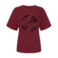 thumbnail image 5 of TODOZO Hot Sale!! Baseball Shirts for Women Baseball Mom Tshirt Baseball Graphic Tee Game Day Gifts Funny Short Sleeve Tops Wine 3Xl, 5 of 5