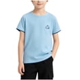 thumbnail image 2 of Muscularfit Pullover T Shirts for Boys Golf Shirts Boys Athletic Shirts Short Sleeve Shirts Crew Neck Graphic Tees Blue Toddler Shirts,3-4 Years, 2 of 9