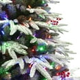thumbnail image 5 of 7 .5 ft Pre-lit Flock Halifax Fir Tree 2881 Tips 700 Color Select LED Lights Foot Pedal, 5 of 5