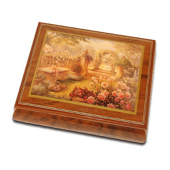 Lisa's Garden Beautiful Art Box From Ercolano - Blue Hawaii (L Robins) - SWISS