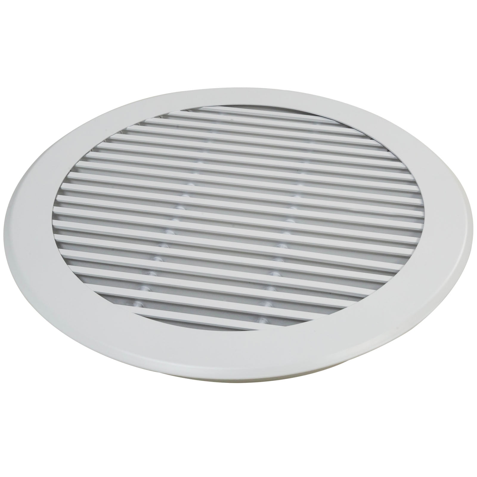 Round Ceiling Diffuser 8 Inch Neck Size for Bathroom Kitchen Garage Duct Ventilation Use for Ceiling & Walls HVAC White Gable Grille Aluminium Register Circular Outlet Roofing Soffit Vent