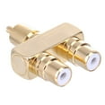 thumbnail image 4 of Adaptador divisor de audio y video RCA AV 1 conector convertidor macho a 2 hembra Universal  Accesorios Electrónicos, 4 of 6
