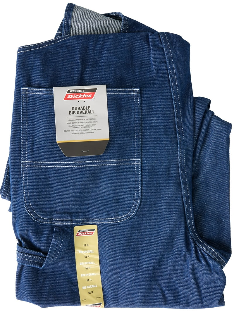 Genuine Dickies Men's Durable Heavyweight Cotton Bib Overalls with