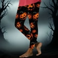 thumbnail image 2 of Feancey High Waisted Leggings for Women Novelty Halloween Print Workout Tights Holiday Casual Tummy Control Yoga Pants Buttery Soft Stretch Leggings Multicolor XXL, 2 of 7