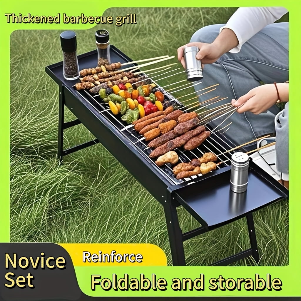 alp Classic Large 18x31 Charcoal Barbecue Grill Portable BBQ Heavy