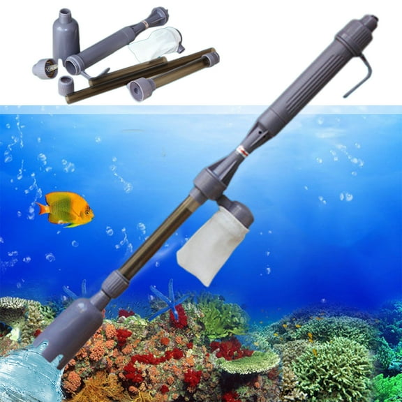 Electric Aquarium Gravel Cleaner 4 In 1 Automatic Siphon Vacuum Cleaner For Water Changer Wash Sand Aquarium Cleaning Tools