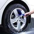 thumbnail image 1 of Cepillo de autos Descontaminación de vehículos de material acero portátil Exterior Durable Mantenimiento azul Apto para llantas rueda corto Hub de rueda corto yotijar Cepillo de lavado de coches, 1 of 9