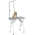 thumbnail image 1 of PawHut Foldable Pet Grooming Table for Dogs Cats Non-slip Surface, Grey, 1 of 10