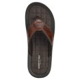 thumbnail image 2 of Kenneth Cole New York Men's Leather Flip Flop (12, Brown), 2 of 2