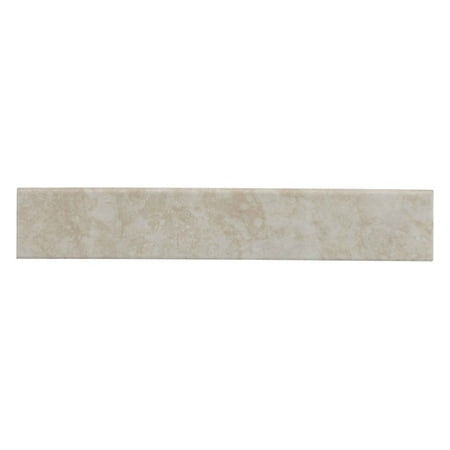 MSI Ansello Ivory Bullnose 3 in. x 18 in. Matte Porcelain Wall Tile (10 lin. ft./case)