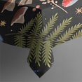 thumbnail image 4 of Red Mushroom Fern Black Pattern Rectangle Tablecloth 60"x120",Waterproof Polyester Rectangle Table Cloth, Wipeable Spillproof Polyester Tablecloth for Dining, Camping, Indoor and Outdoor, 4 of 6