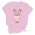 thumbnail image 5 of Fengqque 2025 Trendy Women's Short Sleeve Tops Soft Pastel & Athleisure Easter Design for Yoga Travel Outfits, 5 of 5