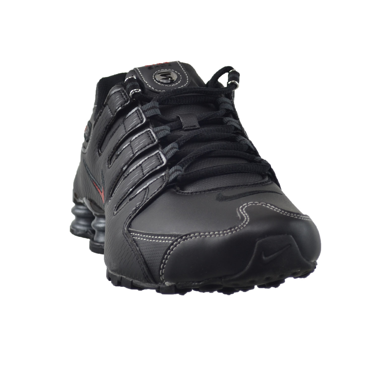 Nike Shox NZ para hombre Negro/Rojo Varsity-Blanco (378341 017) - 8 2