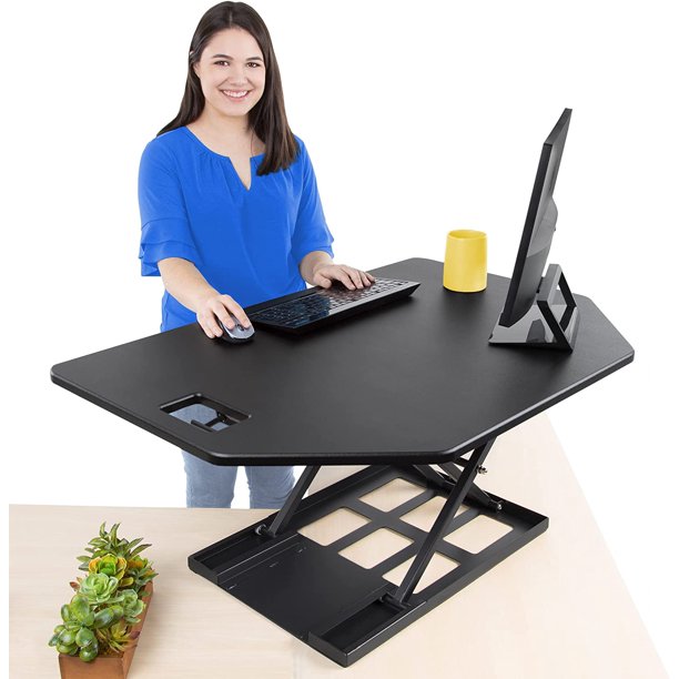 FACESOFT XElite Pro Premier Corner Standing Desk Converter Extra