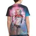 thumbnail image 2 of Suicide Squad Harley Quinn Youth Unisex T-Shirt Crewneck Short Sleeve Double-Sided Print Tee Shirts Top For Boys Girls Kid Teen Large, 2 of 6