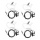 thumbnail image 1 of 4X Auricular del Tubo de Aire Acustico Enrollado Claro de Seguridad de Vigilancia PTT para iPhone Samsung Huawei HTC LG, 1 of 5