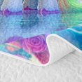 thumbnail image 5 of Metsweet Magical Unicorn Twin Quilt Set, Princess Castle Butterfly Twin Coverlet Set, 5 of 7