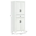 thumbnail image 2 of Barara King Kitchen Pantry,67" 4-Door Kitchen Pantry with Drawer and Adjustable Shelves, White, 2 of 6
