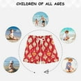 thumbnail image 6 of FORMRS Boys Swim Trunks Quick Dry Mesh Liner Boardshorts Sizes XS-XL, Orange Christmas Ornaments Pattern, 6 of 7