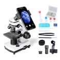 thumbnail image 1 of Microscope for Students and Kids, 100-2000x Magnification Powerful Biological Educational Microscope with Operation Accessories, Slides Set, Phone Adapter, Wire Camera Shutter & Backpa, 1 of 6