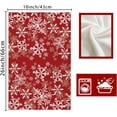 thumbnail image 6 of SM-XLHN Red Snowflake Let it Snow Christmas Kitchen Towels Dish Towels 18x26 Inch Xmas Home Kitchen Decorations Hand Towels Set of 2 Drying Dishcloth, 6 of 6