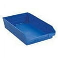 thumbnail image 4 of Quantum Storage Systems 184846BL Plastic Shelf Storage Bin - Nestable 11.13 x 17.88 x 4 in. - Blue, 4 of 4