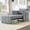 Grey, variant on YWEN 3 in 1 Convertible Sleeper Chair, Modern Chenille Pull Out Couch Bed w/ Adjustable Backrest, Lounge Chaise Recliner w/ Side Pockets&Storage Basket, Futon Sofa Bed for Living Room/Small Spaces