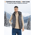 thumbnail image 7 of Eoyekli Heated Vest for Men Outerwear Vests Men's Heated Vest Gray S, 7 of 7