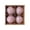 Pink, variant on 4‑Pack Christmas Ball Ornaments, 3.15 Inch Shatterproof Sequin Pearl Hanging Balls, Exquisite Xmas Tree Decorations for Holiday & Party,White