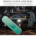thumbnail image 7 of 3PCS Funny Car Decal, NOGIS 10 x 2.72 Inches Band-Aid Shape Giant Car Bumper Sticker for Car Damage, Large Bandage Vinyl Decal, Auto Scratch Cover Sticker,Cars Bandaid Stickers for Dent (Green), 7 of 7