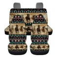 thumbnail image 6 of Jeiento Southwest Aztec Car Seat Covers Full Set of 4 Running Horse Front Bucket Saddle Blanket Stretchy Auto Rear Car Seat Covers Interior Auto Accessory Fit for Most SUV Van Truck, 6 of 7