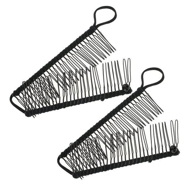 WORGEOUS 2 unids Plátano Clip Lumpytail Pein Peine Clip Clip Herramienta de peinado para mujer