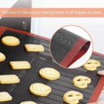 thumbnail image 5 of 2 Pcs Silicone Baking Mat Sheet,Non-Stick Oven Liner Perforated Mesh Pad,Baked Bread Biscuits Mat,Do, 5 of 5