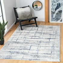 SAFAVIEH Amelia Doncho Abstract Area Rug, Gray/Blue, 5'5" x 7'7"