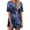 Dark Blue, variant on Wutalume Womens Pajama Sets Tie Dye Print - Short Sleeve Soft Cute Sleepwear, Lightweight Two Piece Lounge Set for Summer Home Relax,Dark Blue L
