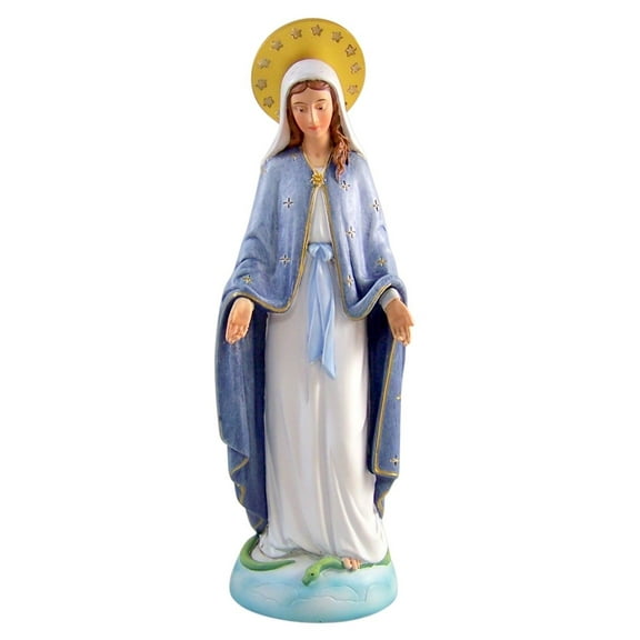 Our Lady of Grace Resin Figurine Inspired by Sister M.I. Hummel, 8 Inch