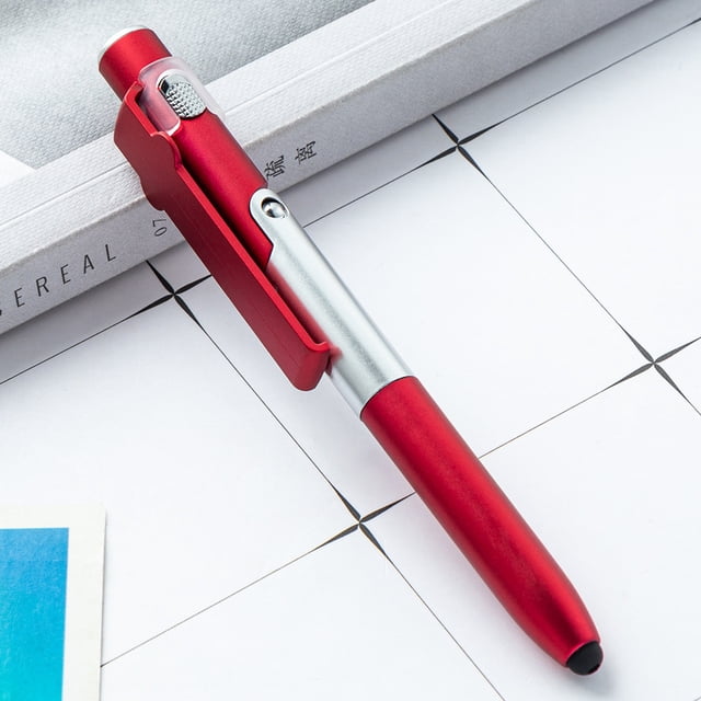 Multifunctional Pen 4-in-1 Writing Pen With Led Light Foldable Phone Stand For Office Staff Capacitive Pen