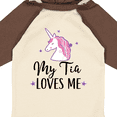 thumbnail image 4 of Inktastic My Tia Loves Me Unicorn Girls Long Sleeve Baby Bodysuit, 4 of 5